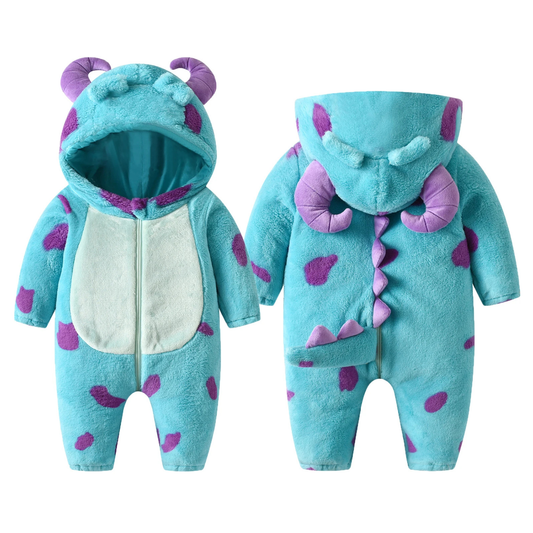 Baby Hooded Fleece Jumpsuit